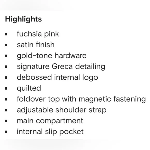 Versace Greca Goddess Silk Mini Bag Hot Pink with Crystal Embellishments - Picture 9 of 11